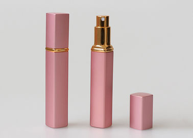 Rosa gravierter Glasreise-Parfüm-Zerstäuber füllt rechteckige Form 12ml ab