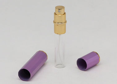 Gewellter leerer Minizerstäuber-purpurrote Farbe des parfüm-8ml für Parfüm-Spray