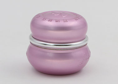 Nachfüllbare kleine Behälter mit Deckeln für Kosmetik-Rosa prägeartiges Logo