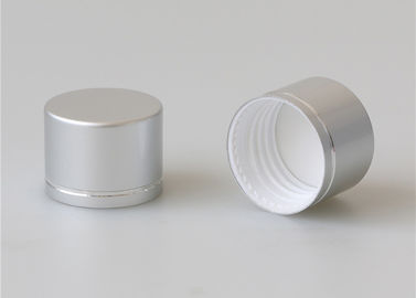 Silberne Schrauben-Glas-Mattdeckel 28/410 mit geschnitzter Linie Regular-Mund