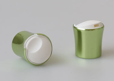 Drücken Sie 28mm Aluminiumschließungs-glänzende grüne Farbe für Plastikflasche