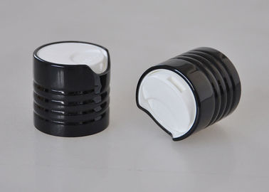24mm Disketten-Spitzen-Kappe, schwarze Plastikflaschenkapsel-äußere Aluminiumabdeckung