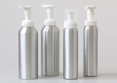 Silber-Farbe der kosmetischer Schaum-Aluminiumpumpflasche-300ml 500ml groß