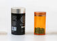schwarzes Weiß Spitzen-des HAUSTIERES 500ml des Tablettenfläschchens transparente metallische Farbfertigt das annehmbare Logo besonders an
