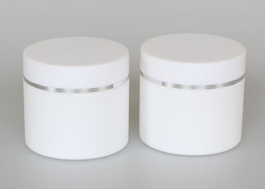 200ml kosmetische Plastikgläser, weißes doppel-wandiges Glas für kosmetische Creme